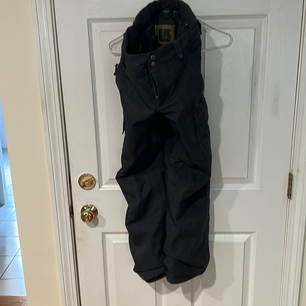 Burton youth black denim snowboard pants